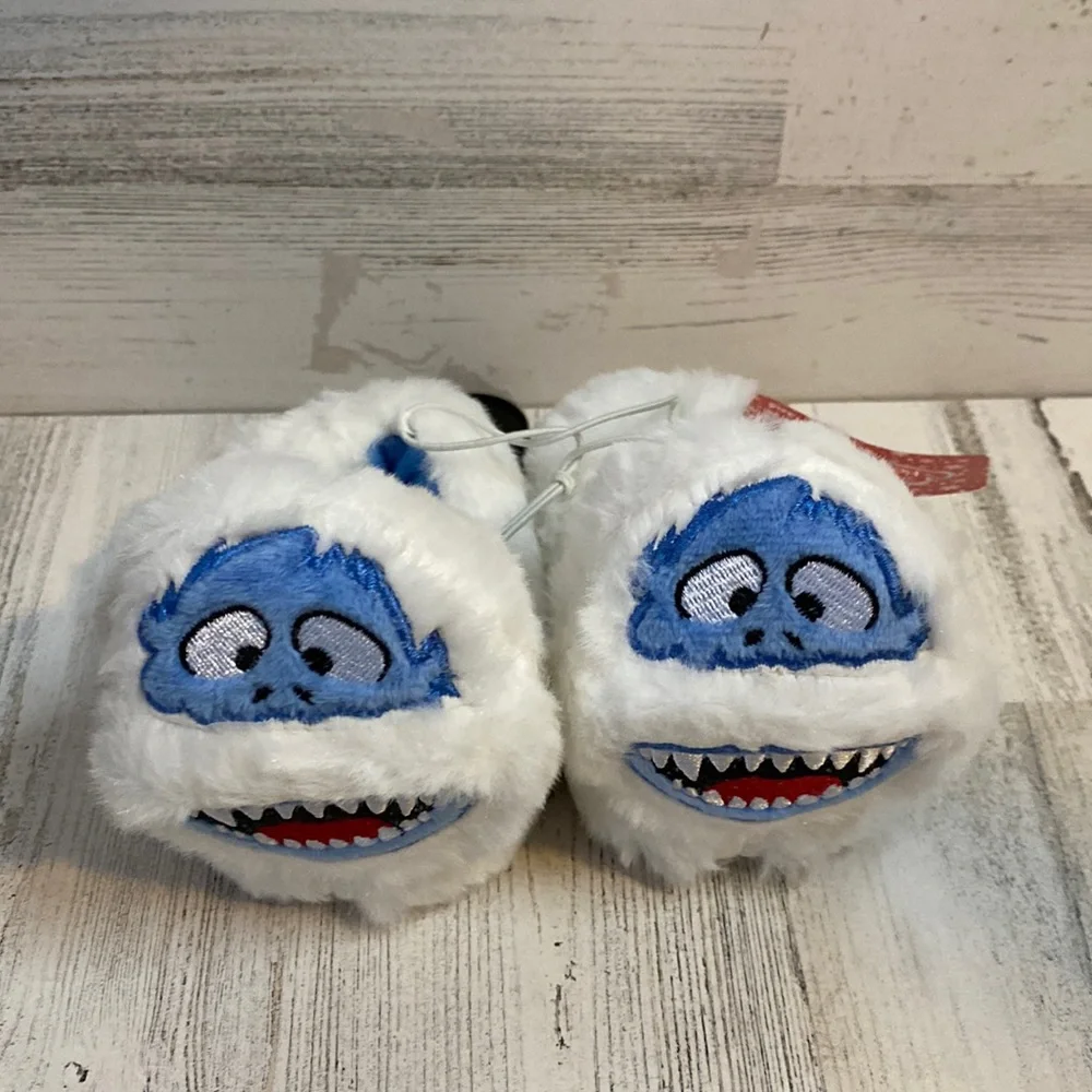 Rudolph The Red Nose Reindeer Snowman Slippers Size 2 NEW